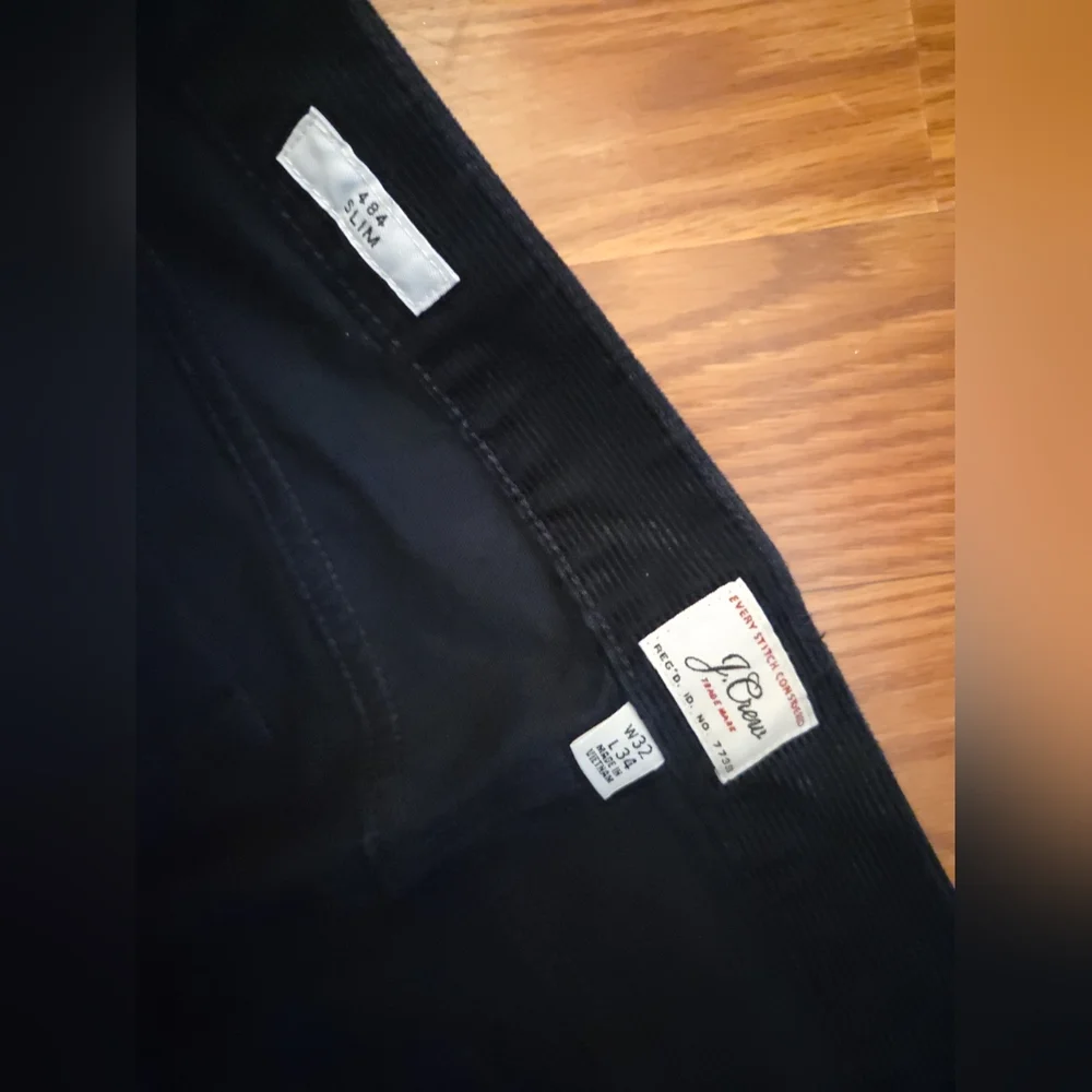 J.crew‎ Corduroy 484 Slim 32x34 Chino Preppy Straight Navy NWOT